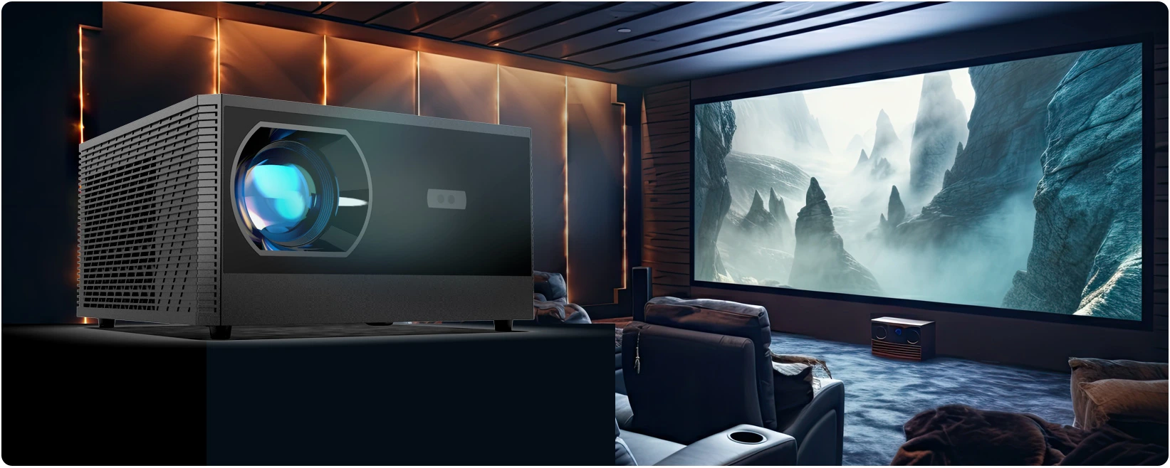 Projektor LED ART X8PRO – Full HD 1080p z Androidem i Wi-Fi