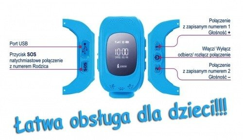 SMARTWATCH DLA DZIECI Z LOKALIZATOREM  zielony