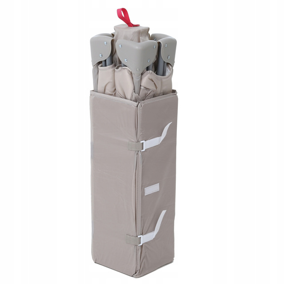 ŁÓŻECZKO TURYSTYCZNE SZYBKIE ROZKŁADANIE QUICK MATERACYK MOSKITIERA BEŻOWE