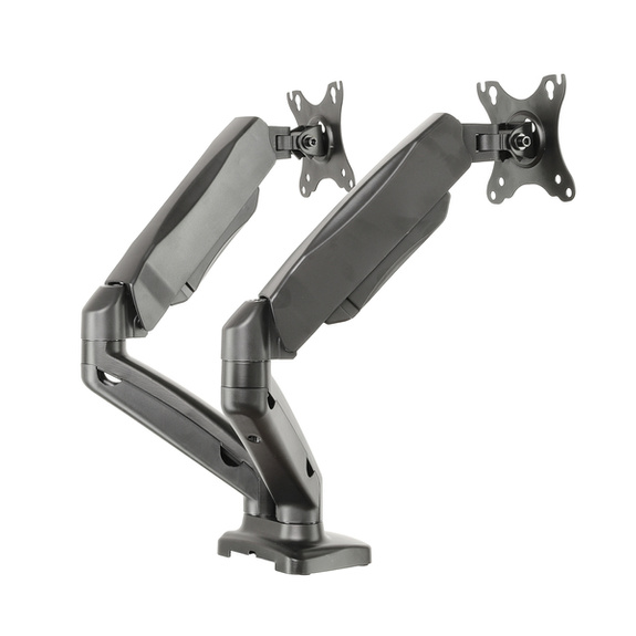 L-16GD - Regulowany uchwyt do 2 monitorów na sprężynie gazowej