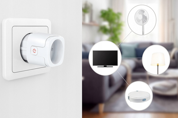 SMART ADAPTER GNIAZDO 230V SH-PWWIF-G2 biały ART