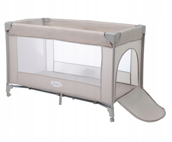 ŁÓŻECZKO TURYSTYCZNE SZYBKIE ROZKŁADANIE QUICK MATERACYK MOSKITIERA BEŻOWE