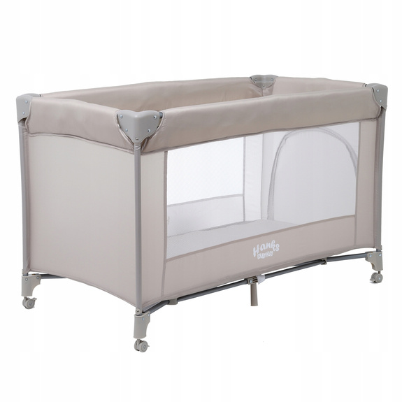 ŁÓŻECZKO TURYSTYCZNE SZYBKIE ROZKŁADANIE QUICK MATERACYK MOSKITIERA BEŻOWE